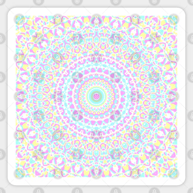 Vibrant Funky Mandala Sticker by Kaleiope_Studio